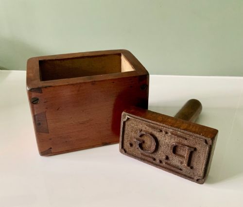 19th Century Treen Butter Press