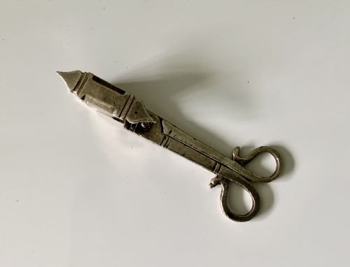 17th Century Miniature Silver Snuffers