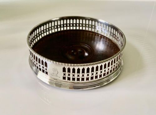 Georgian Silver Wine Coaster