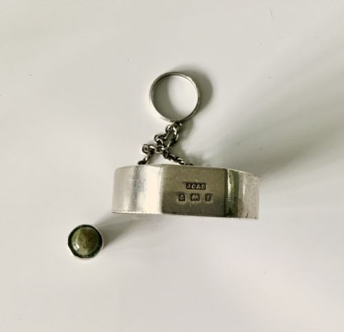 CONNEMARA MARBLE AND SILVER SHAMROCK PERFUME BOTTLE - ADDITIONAL PHOTO 5