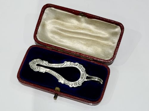 Rare Silver Napkin Clip/holde - Boxed