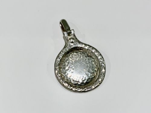 Unusual Silver Napkin Holder/clip