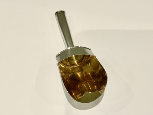 LARGE GEORGIAN SILVER SHOVEL CADDY SPOON - ADDITIONAL PHOTO 1