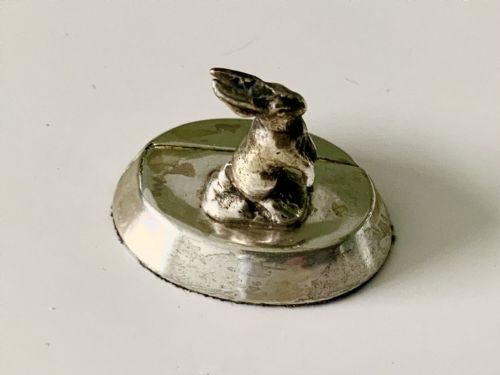 Sampson Mordan Silver Rabbit Menu Holder