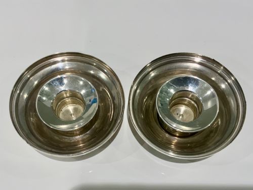 SILVER BRIGHTON BUN TRAVELLING CANDLESTICKS - ADDITIONAL PHOTO 2