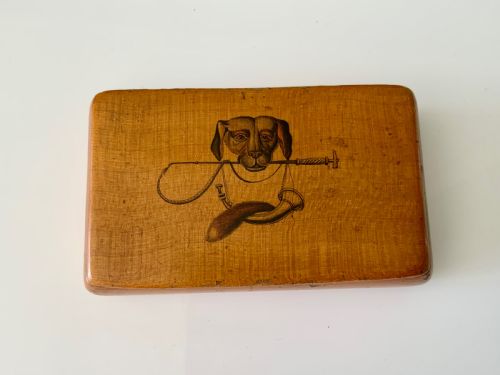 Rare 19th Century Mauchline Snuff Box