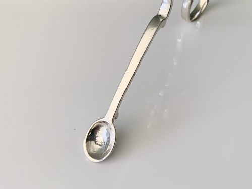 GEORGIAN SILVER TEA TONGS SUGAR NIPS - ADDITIONAL PHOTO 2