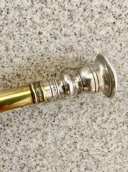 LATE 19TH CENTURY BRASS HORN - ADDITIONAL PHOTO 2