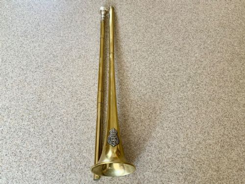 LATE 19TH CENTURY BRASS HORN - ADDITIONAL PHOTO 3