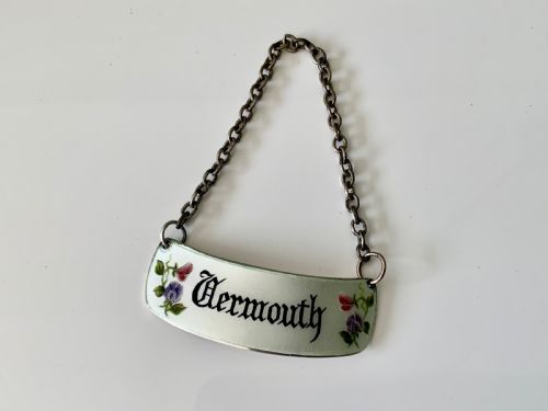 Silver & Enamel Vermouth Label