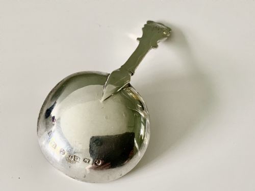 VICTORIAN SILVER CADDY SPOON GEORGE UNITE - ADDITIONAL PHOTO 2