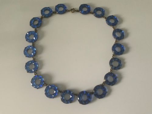 Art Deco Czech Vauxhall Glass Necklace