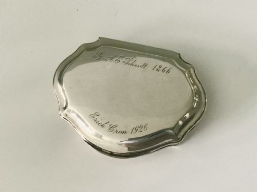 fig 1. 18th Century silver snuff box