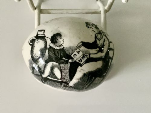 19th Century “Whitehaven” Pottery Egg