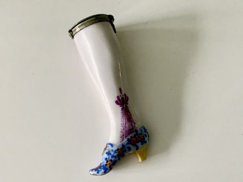 19th Century Porcelain Needle Holder