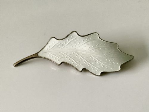 Norwegian Silver Enamel Brooch