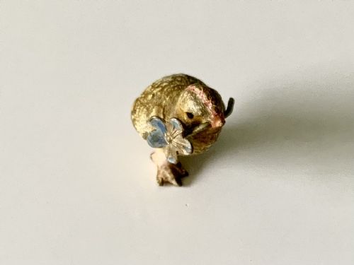 Miniature Austrian Cold Painted Bronze Chick
