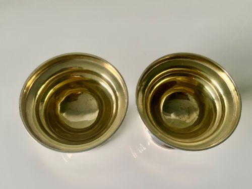 PAIR OF GEORGIAN SILVER PEDESTAL DISHES GILT INTERIOR - ADDITIONAL PHOTO 4