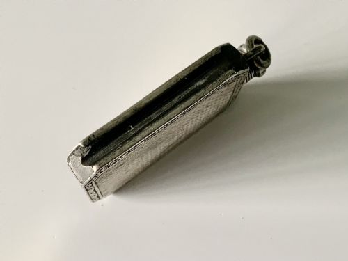 SILVER STRIKER TINDER BOX WATCH FOB - ADDITIONAL PHOTO 4