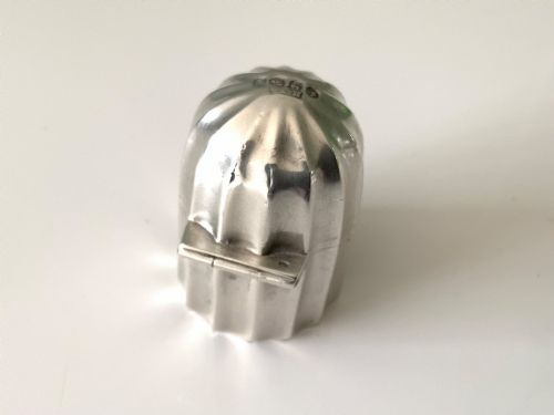 RARE CHESTER SILVER VINAIGRETTE UNUSUAL SHAPE - ADDITIONAL PHOTO 3