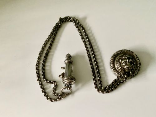 Plated Light Infantry Whistle & Chain