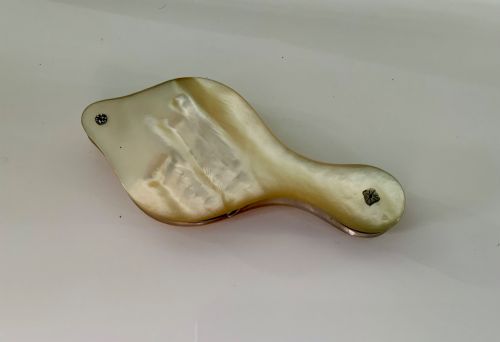 Georgian Mother of Pearl and Silver Magnifying Glass