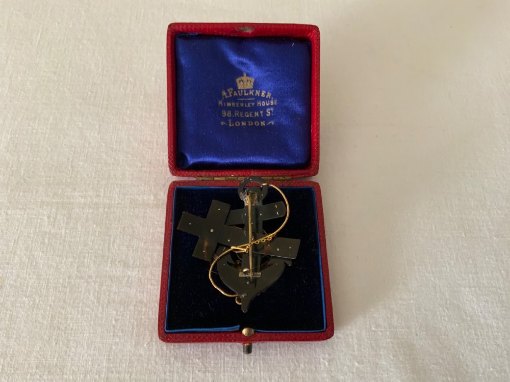 Georgian sentimental brooch faith, hope & charity View II