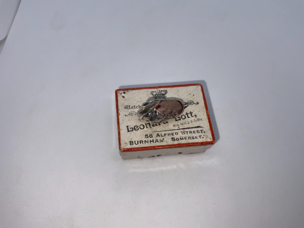 Miniature silver swan pincushion  View IV