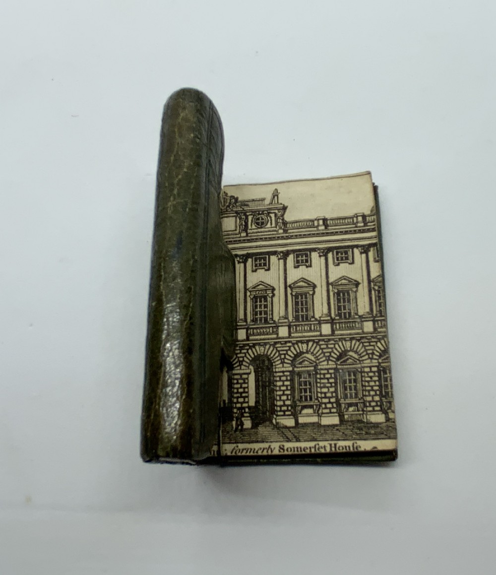 Miniature leather bound almanac 1779