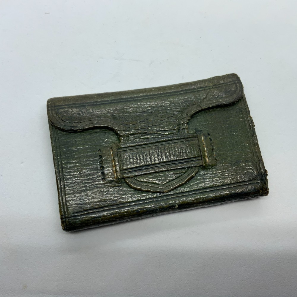 Miniature leather bound almanac 1779 View II