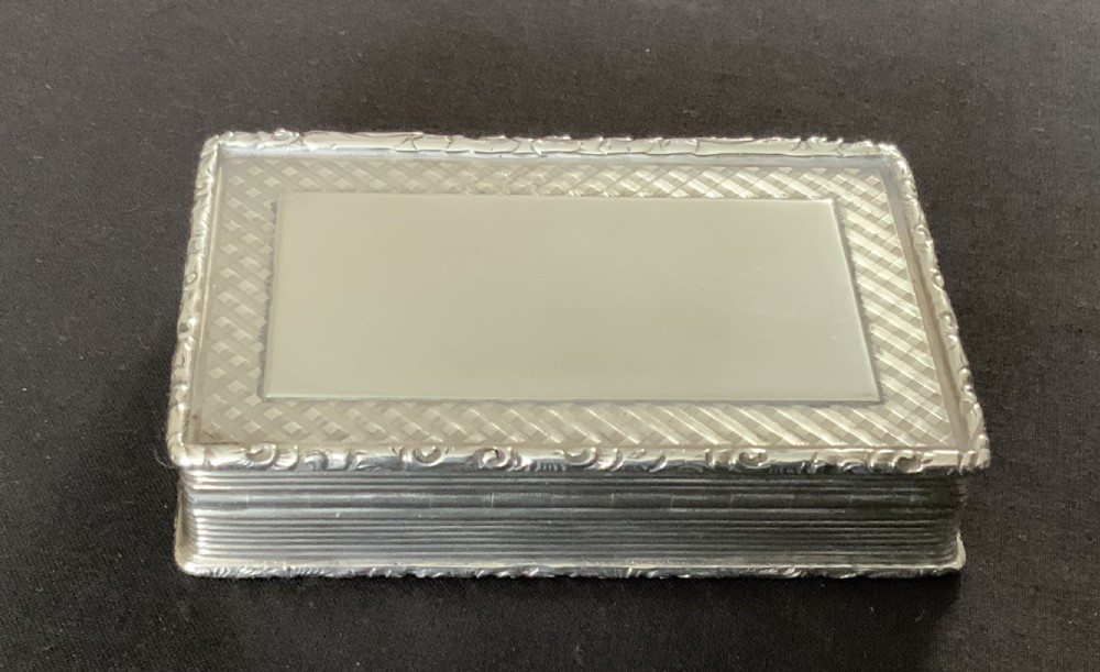 Victorian silver snuff box