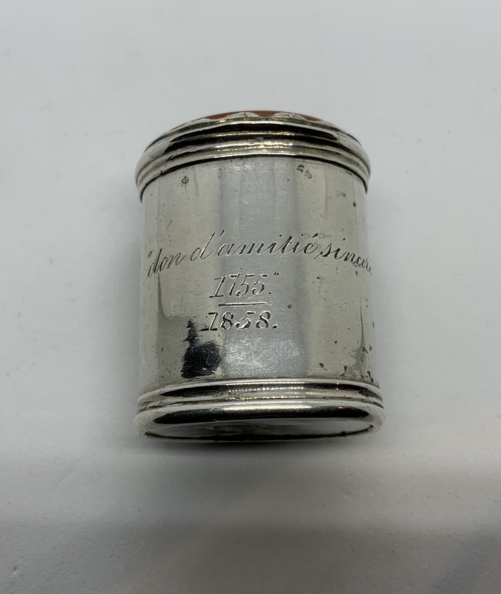 Silver & agate Scottish snuff mull View II