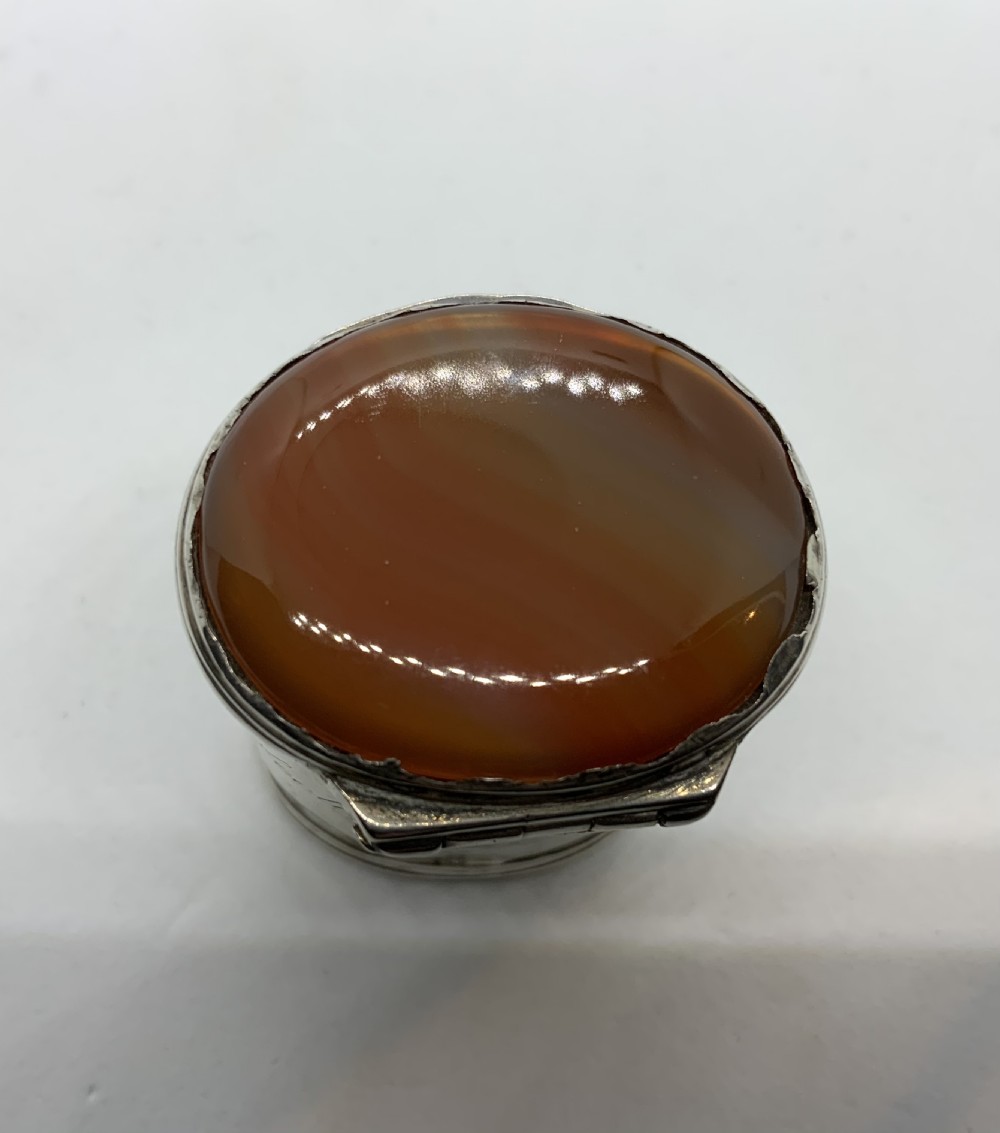 Silver & agate Scottish snuff mull View IV