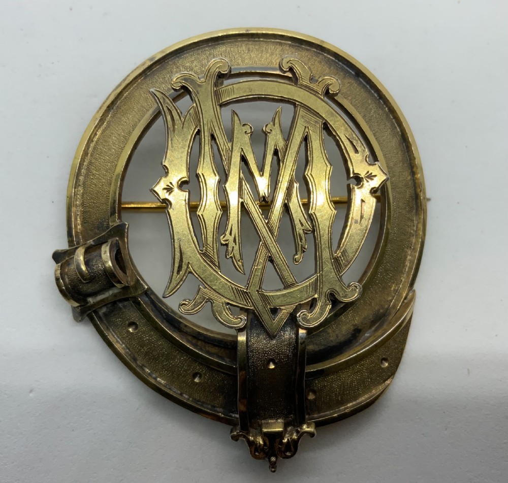 Silver gilt large Scottish clan badge