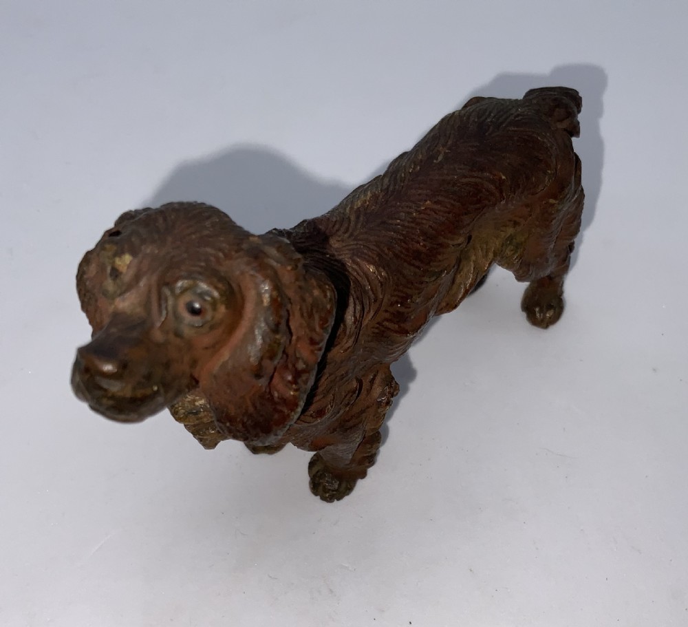 Austrian cold painted bronze spaniel