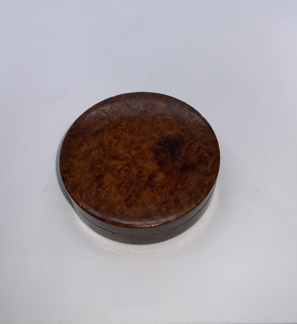 Burr yew box