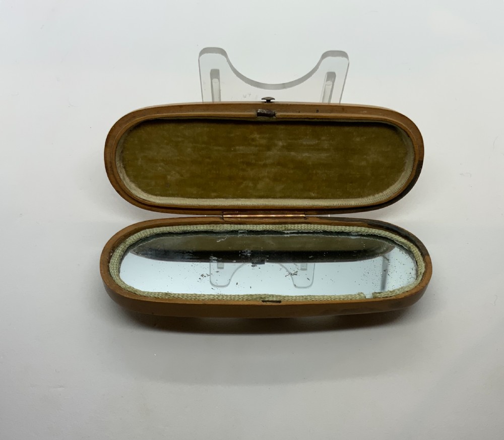 Rare Georgian treen toothpick box View III