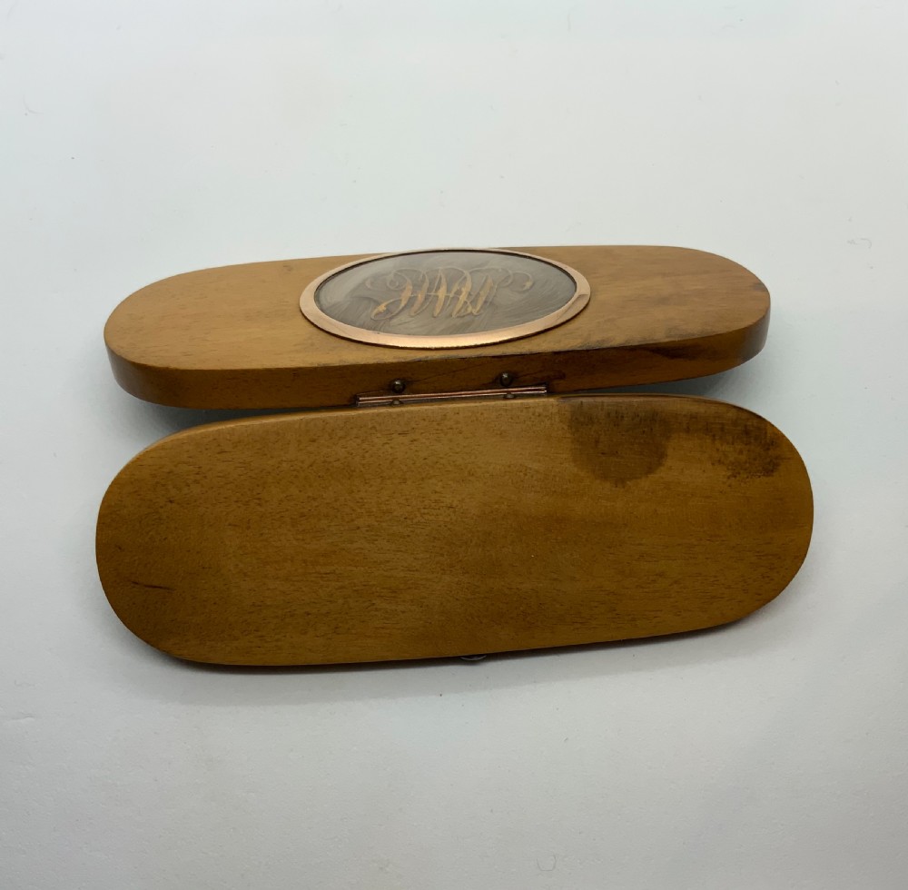 Rare Georgian treen toothpick box View IV