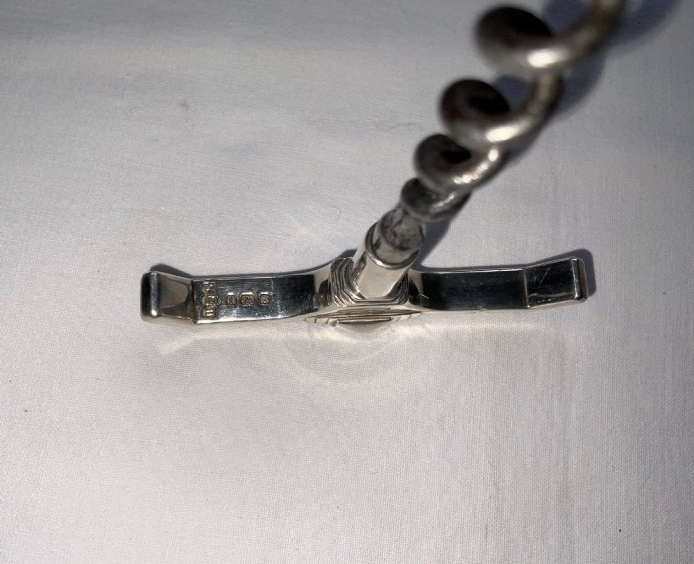 Art Deco silver corkscrew & bottle opener View V