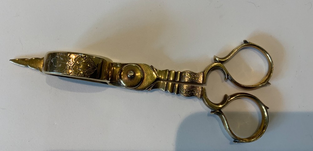 Rare silver gilt candle snuffers