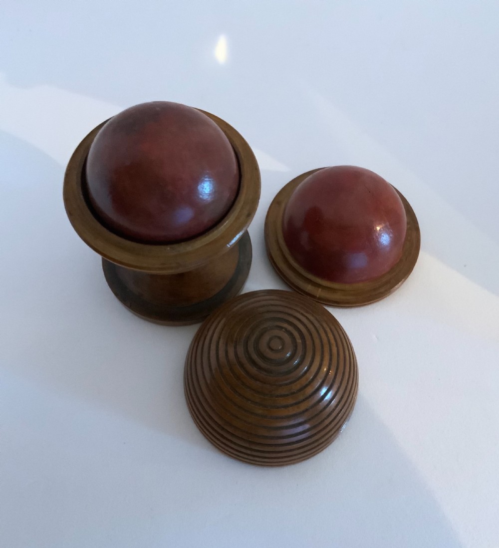 Antique treen magic trick
