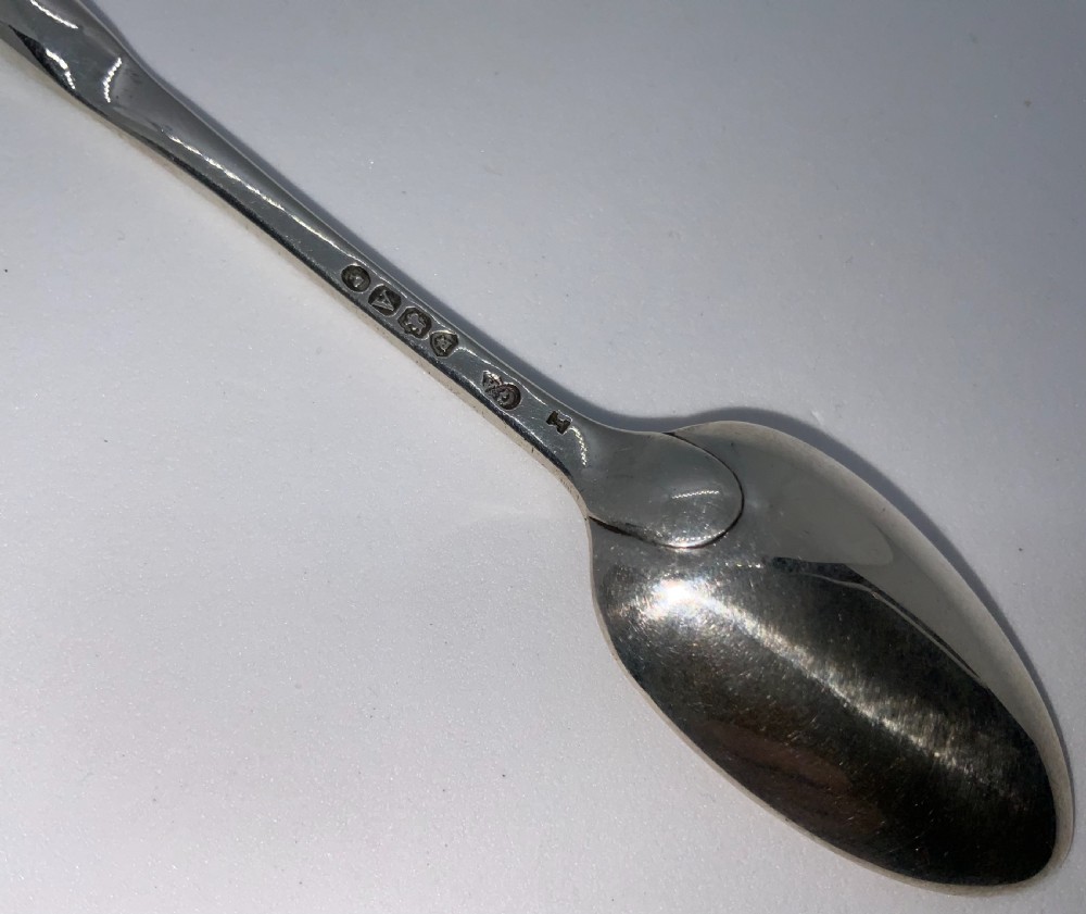 Rare silver campaign marrow spoon - teaspoon size View III