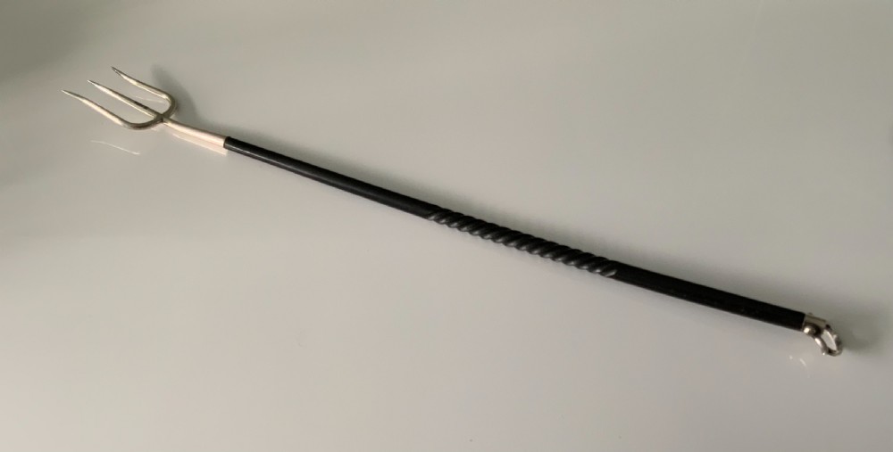 Edwardian silver toasting fork
