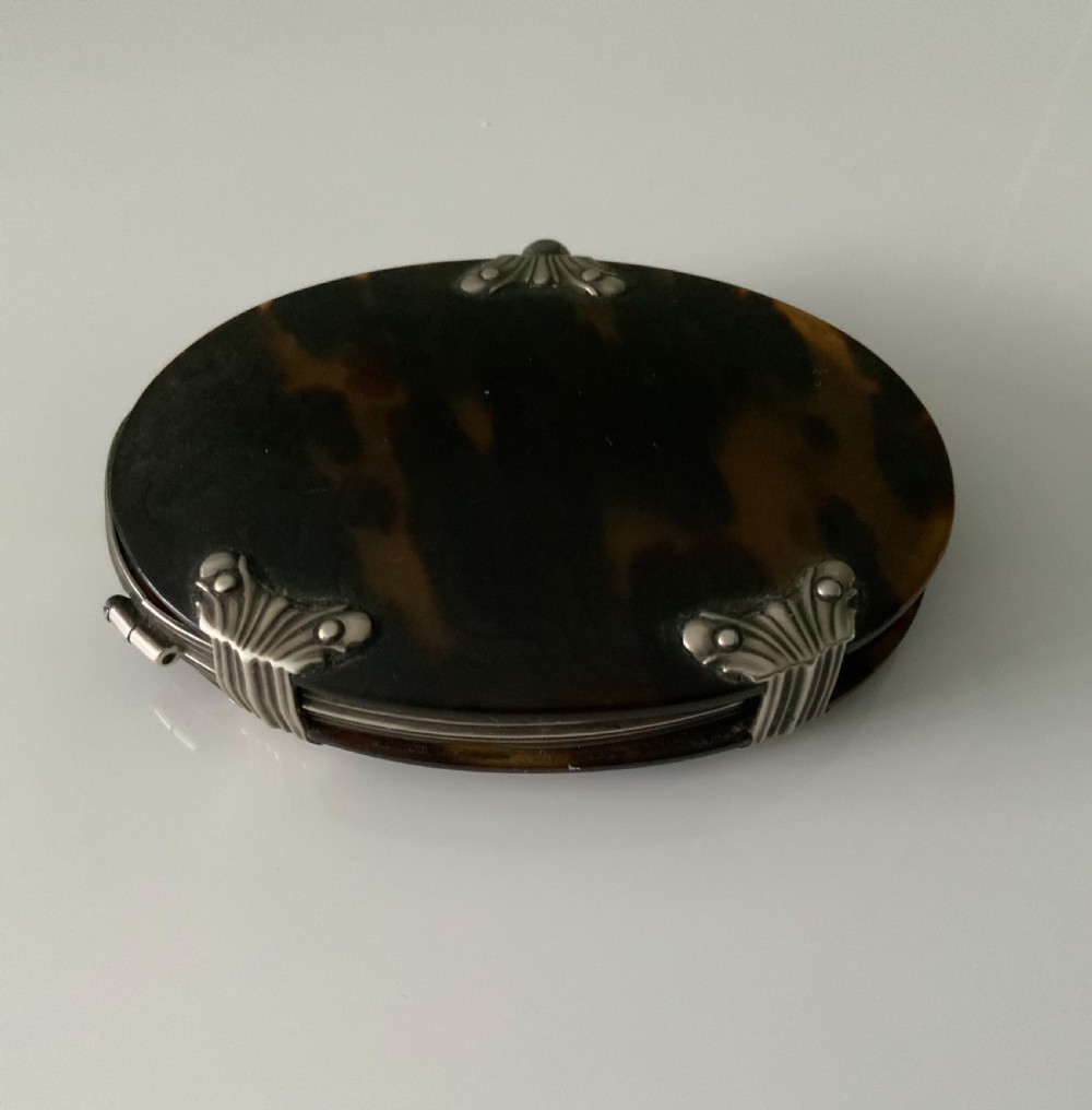 Georgian silver & tortoiseshell magnifying glass