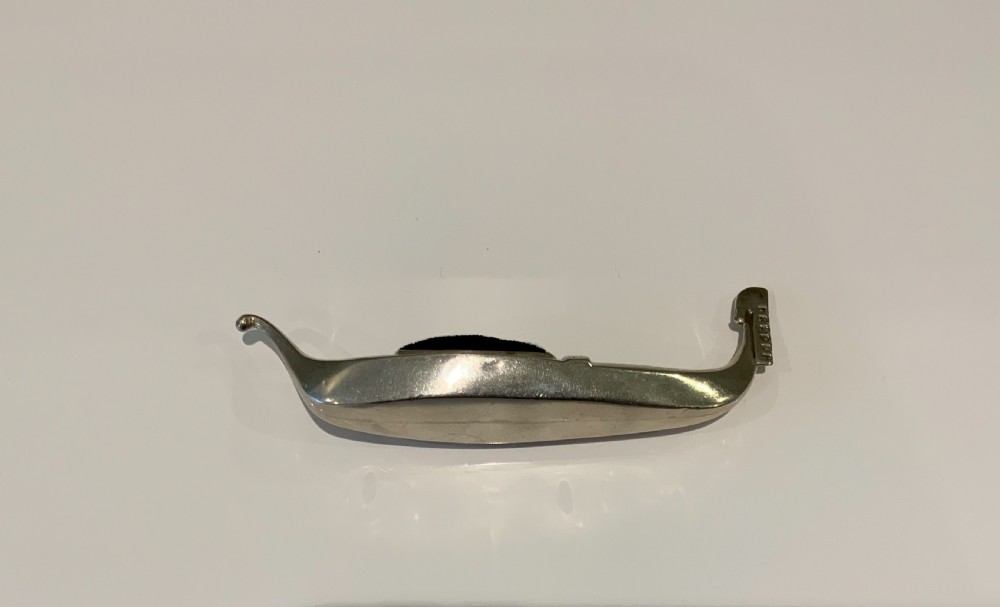 Rare silver gondola pin cushion View III