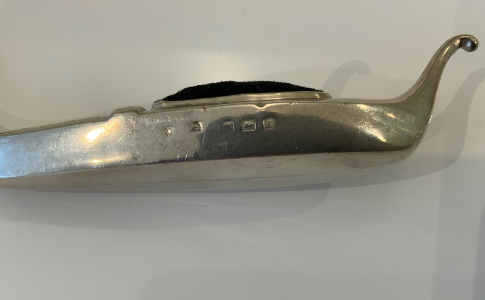 Rare silver gondola pin cushion View VI