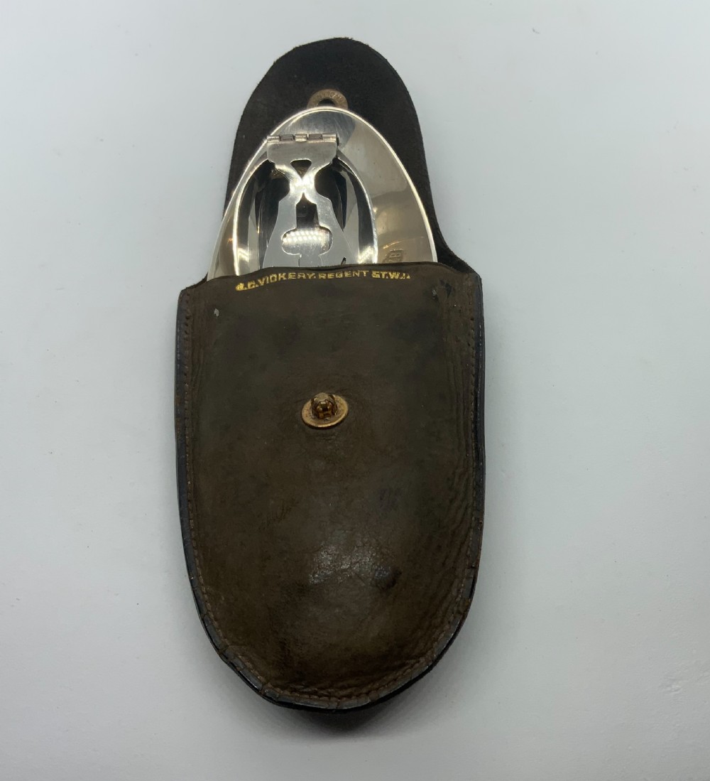 Double ended folding silver medicine spoon View VIII