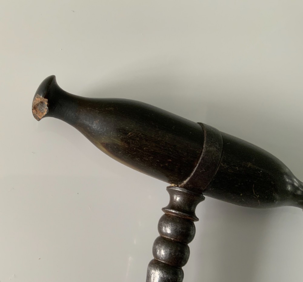 18th Century tooth key - two claws View II