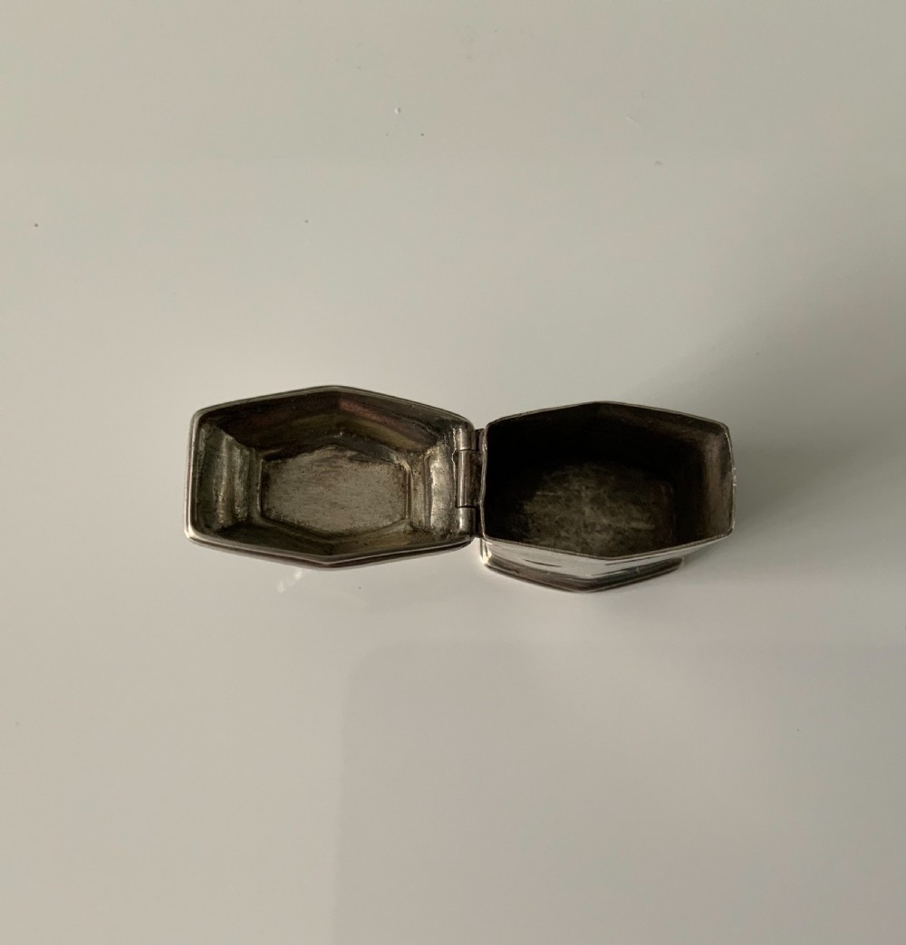 Rare Georgian silver comfit box View IV