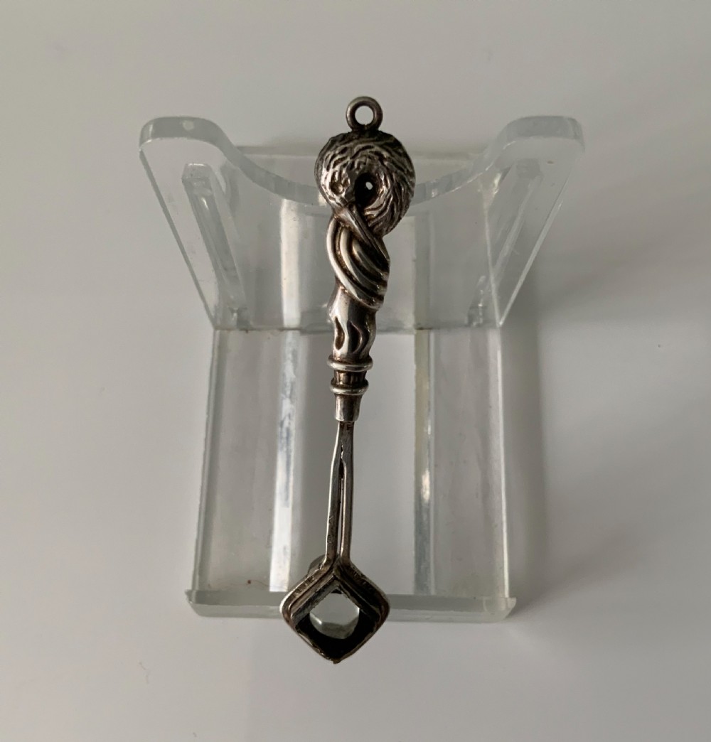 Silver chatelaine magnifying glass View II